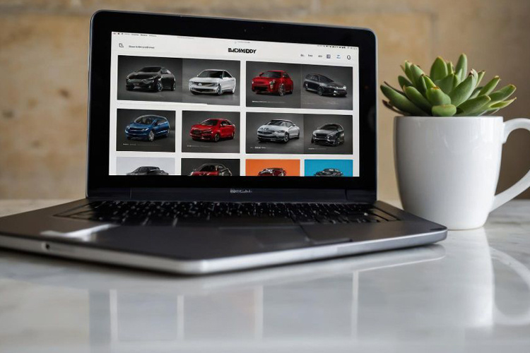 Tienda online con muestras de diferentes tipos de autos